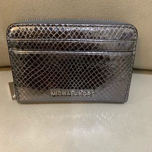 Michael Kors Leather Zip Around Wallet